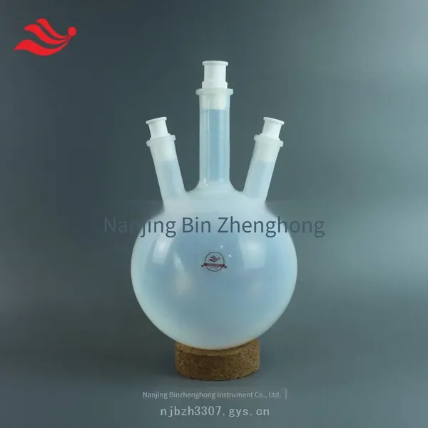 2l Single-necked Pfa Rotary Evaporation Flask With 29 Mouth, Transparent Polytetrafluoroethylene Round-bottom Reaction Flask, Corrosion-resistant Distillation Flask photo-4