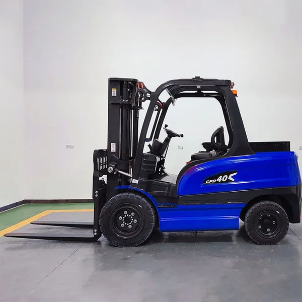 4-wheel Drive Electric Forklift Cheap Price 4 Ton Hydraulic Pallet Portable Battery Forklift photo-2
