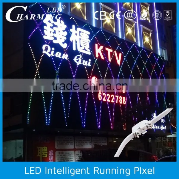 Colorful Intelligent Pixel Led Curtain Wall Light photo-5