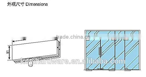 V-211 Patch Fitting for Frameless Glass Door/ Glass Patch Fittings on Sales photo-2