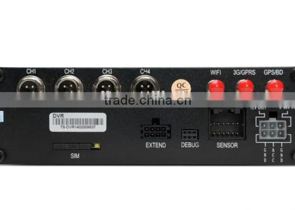 4ch 3G,GPS,WIFI Mdvr Dual SD Card Mobile Dvr for Taxi Surveillance System Solution photo-2