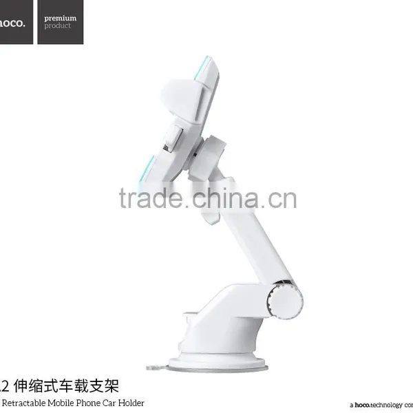 HOCO CA2 Retractable Mobile Phone Car Holder for Universal Mobile Phone 360 Degree Rotating Car Mount Bracket Holder MT-5564 photo-3