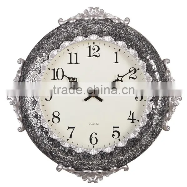 Large Vintage Mosaic Decorative Digital Dial ce Clock photo-3