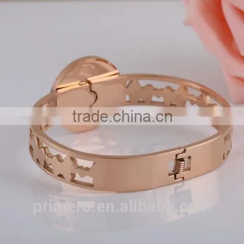 New Fashion Lucky Horse Female Bangle Rose Gold Bracelet For Women photo-3