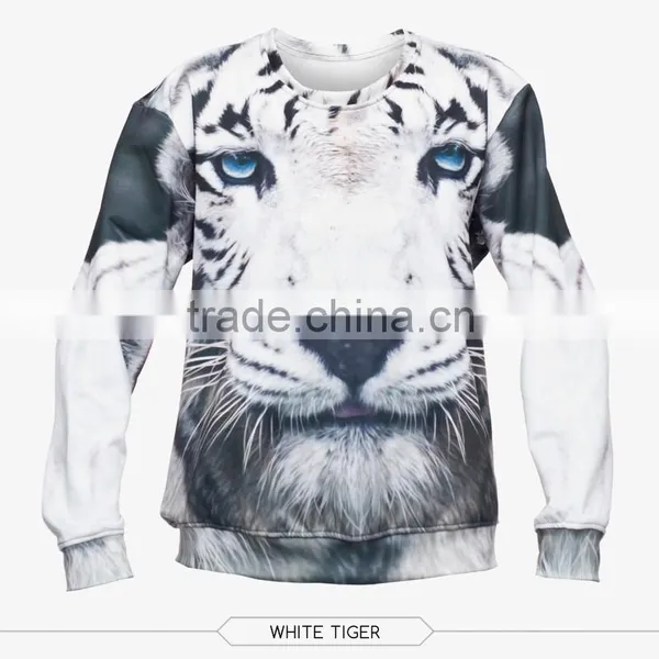 Unsex Withou Hood Sublimation Animal Crew Neck Sweatshirt photo-4