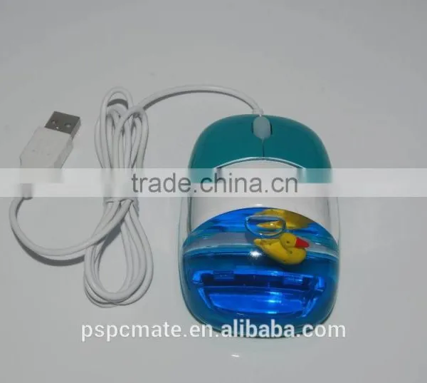 Promotional Gifts Wired Computer Usb Optical Liquid Mouse With Custom Floater photo-4