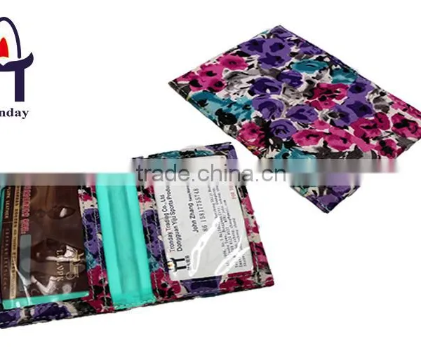 PU Leather Business Card Holder, Foldable ID or Credit Card Protector Cover photo-3