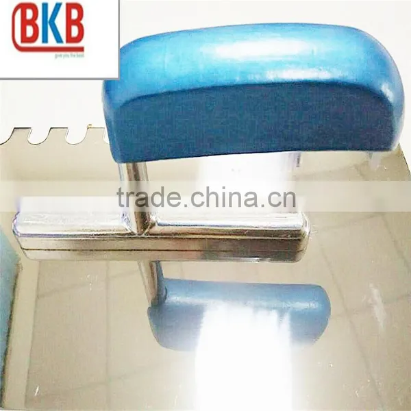 Notched Stainless Steel Plastering Trowel With Wooden Handle photo-5