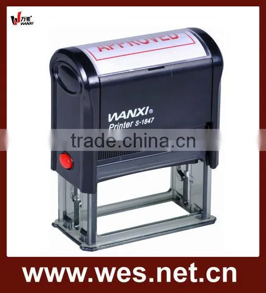 WES Self-inking Rubber Stamp With Good Accuracy