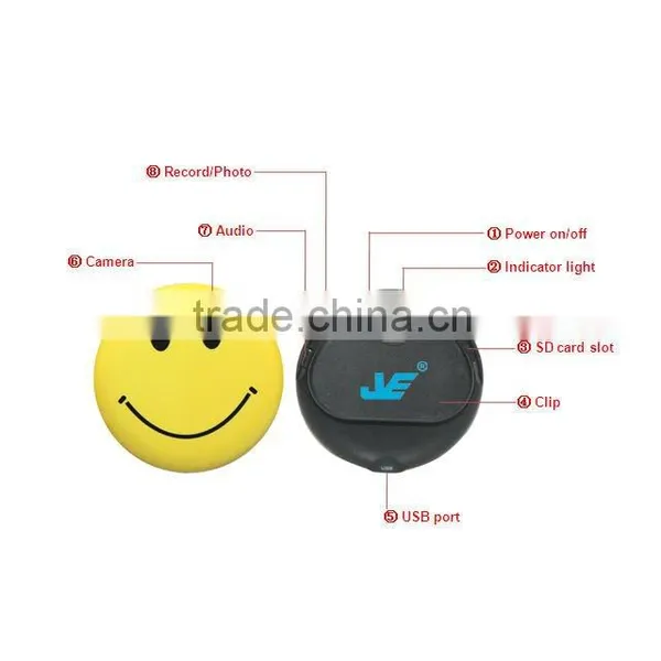 Oem Factory Direct Cute Mini Hidden DV Happy Face Camera photo-4