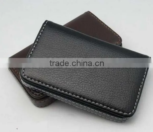 Custom Business Leather Men Name Card Holder photo-2