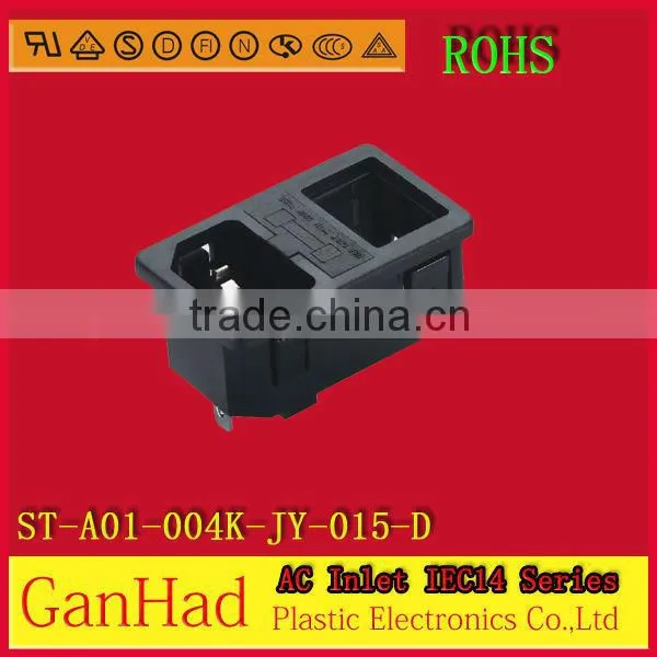 IEC AC connector socket