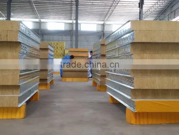 Good Quality Fireproof Roch Wool Sandwich Panel photo-2