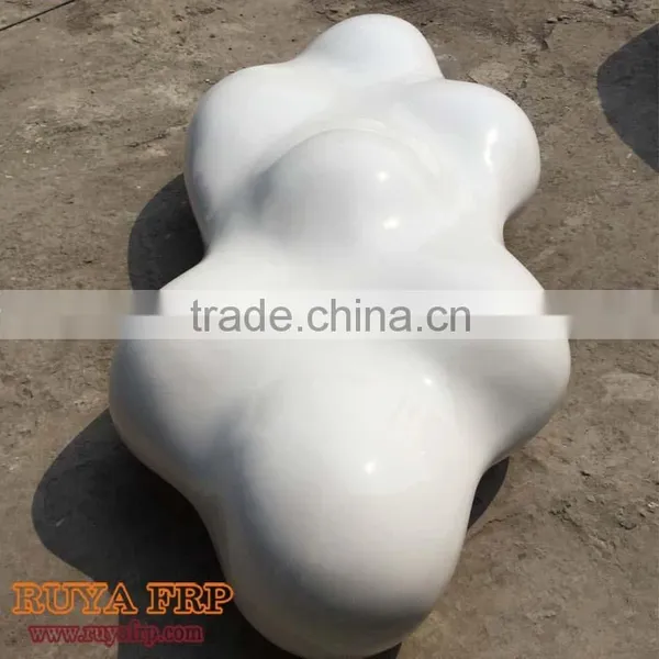 1.6M Fiberglass Cloud Shape Design Decoration Leisure Lounge Factory Modern Chair Outlet photo-5