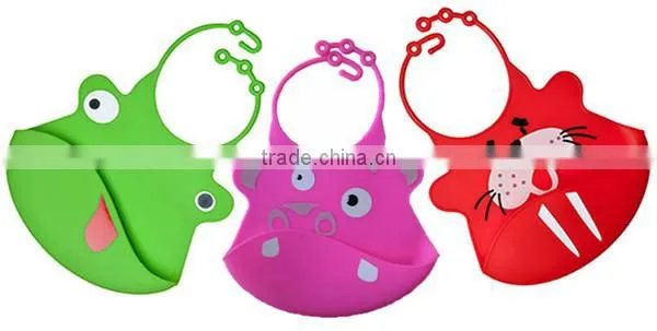 Soft Popular 100% Food Grade Baby Waterproof Bib photo-3