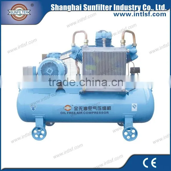 Medical oil free piston air compressor