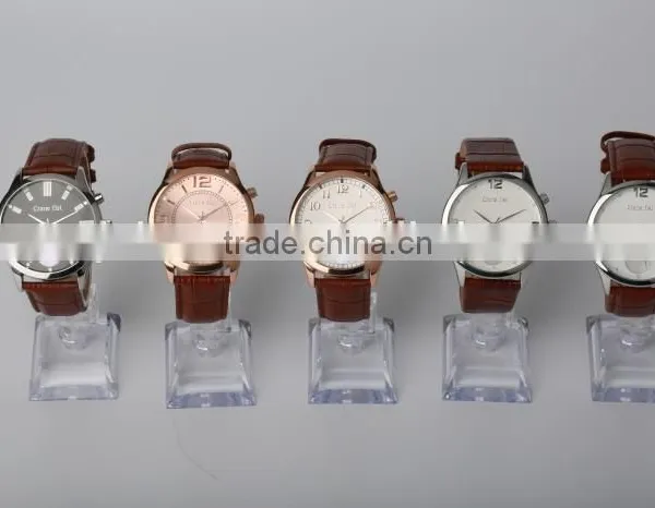 2015 Genuine Leather Quartz Smart Watch With Sleep Monitor , Heart Rate Monitor