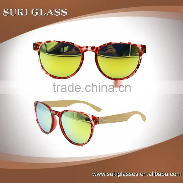 2016 Hot Selling Mirror Polarized Lens Wholesale Wooden Way Leg Sunglasses photo-2