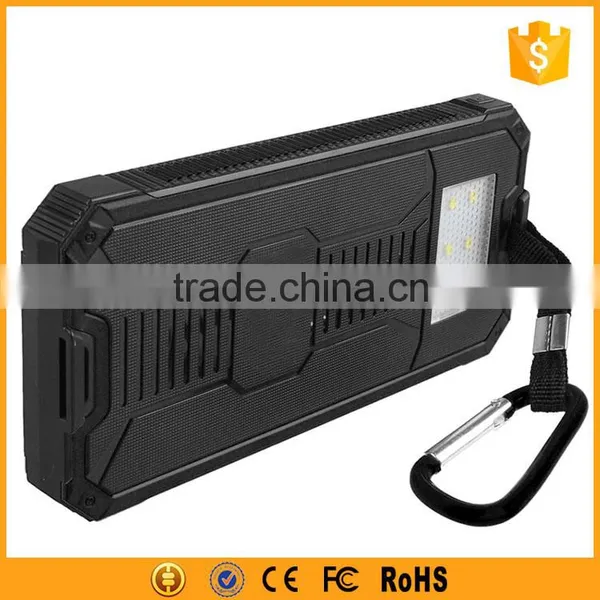 Hot Sale in Amazon Waterproof 12000mAh Solar Mobile Charger photo-3