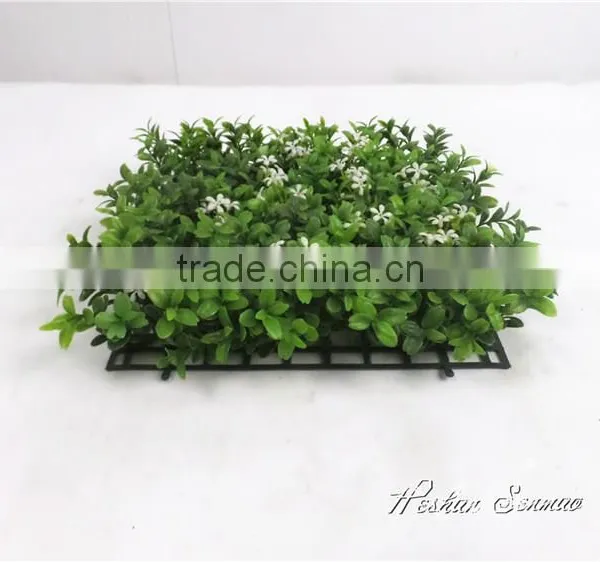Plastic Grass Artificial Boxwood Turf With Flowers Milan Grass Mat for Football Flooring Decor photo-5