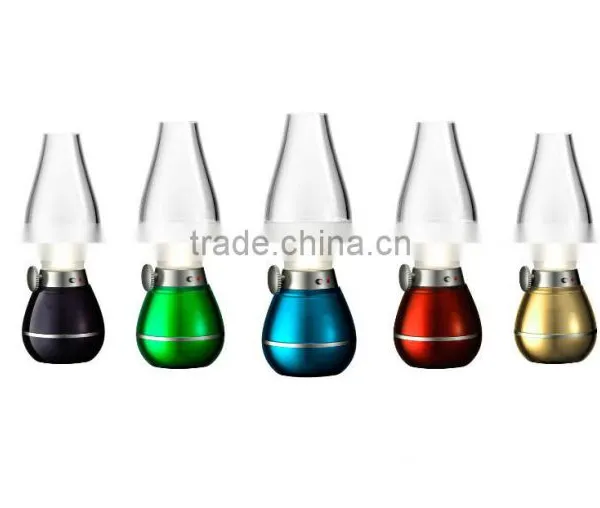 Colorful Wireless Blowing Control Kerosene Oil Desgin LED Lamp