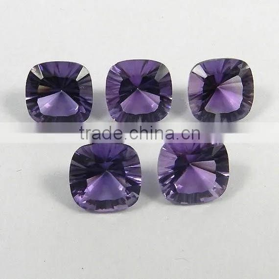 High Quality Loose AAA Gemstone, Top Grade Gemstones Amethyst Quartz Loose Cushion Cut Gemstone photo-3
