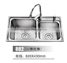 Cheap Price Two Bowls Stainless Steel Sink photo-3