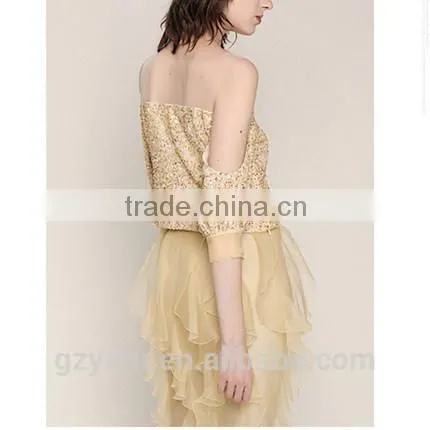 European Western Indian Fashionable Sexy Plus Size off Shoulder Tops Blouses Women Ladies High Waist Organza Skirts Suits photo-2