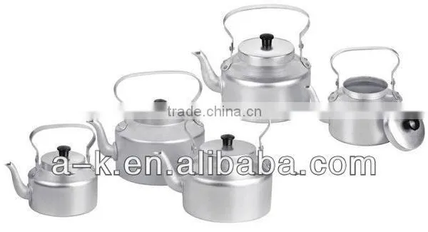 Aluminum Tea Kettle With Washing White Finish