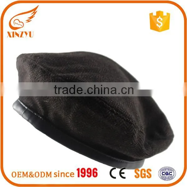 Navy Black Beret Motorcycle Alarm Manufacturer of Military Beret photo-3