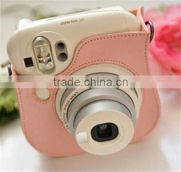 Hot Selling Coffee PU Leather Case Bag For Fujifilm Instax Mini 25 photo-4