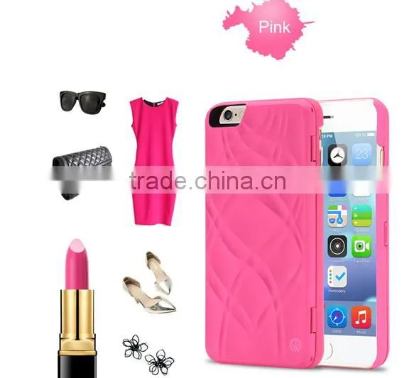 3D Water Flip PU Leather Case For IPhone 6 6S Wallet Mirror Case Dual Layer Card Slot Cover for Iphone6 Plus photo-3