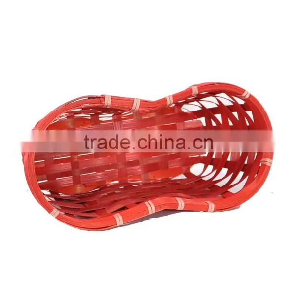 Stained Attractive Gift Basket Woven Bamboo Basket photo-2