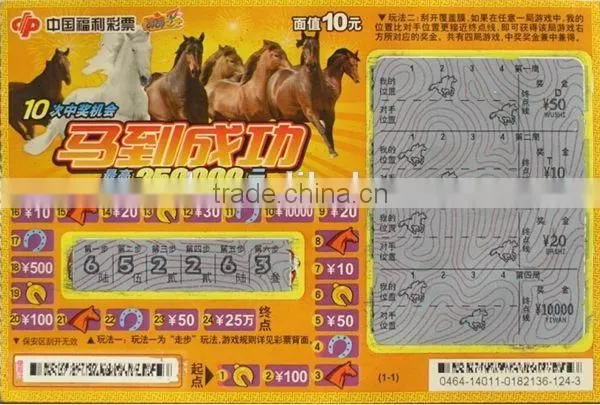 4 Color Printing Thermal Scratch off Lottery Ticket Manufacturer photo-3