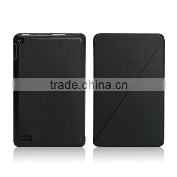 Flip Stand PU Leather Case for Kindle Fire 7, OEM Design Unique Leather Cases photo-3