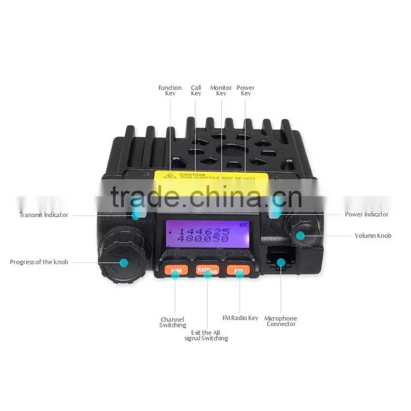 Dual Band Car Mini Radio of UHF&VHF 25W Powerful of ZASTONE MP300 photo-2