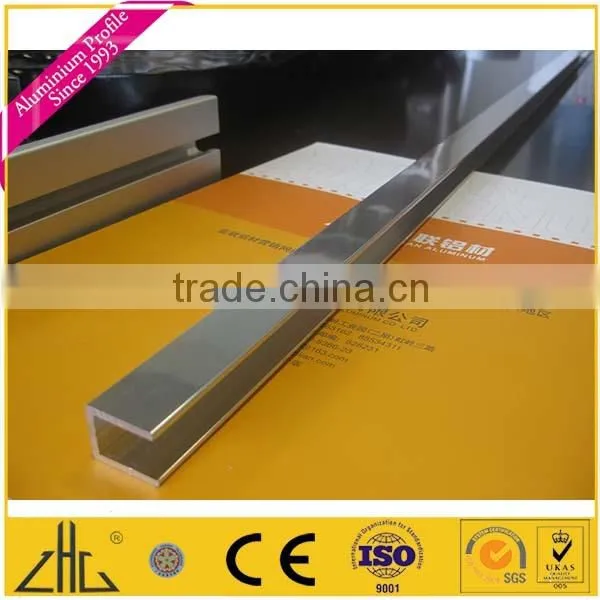 Wow!!6463 Mirror Polish, Wood Color Aluminium Profile Sliding Wardrobe Door, ss Brush cp Brush Aluminium Profile Cabinet Handles photo-4