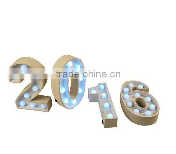 2016 New Wood - Plastic Composite Marquee Number Light or Led Number Light Lighting Exposed Luminous Led Letter Signage photo-6