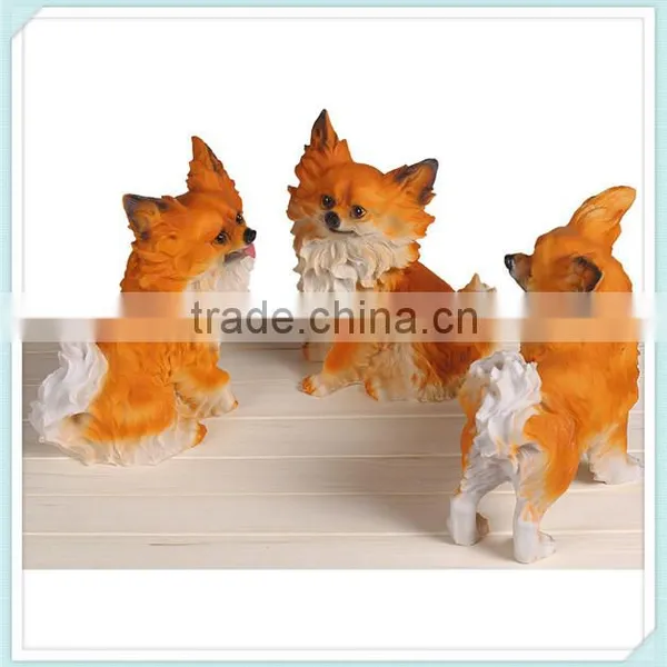Funny Resin Lovely Dog Statue, Dog Statue for Home Decoration photo-3