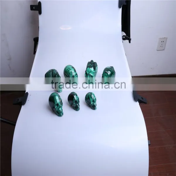 Wholesale Natural Malachite Crystal Skulls for Sale photo-6