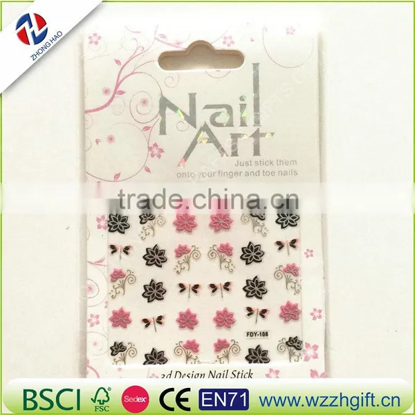 Fashion Flower Nail Stickers Water Transfer Decals Foils Polish DIY Nail Art Tools Nails Beauty Accessories photo-5