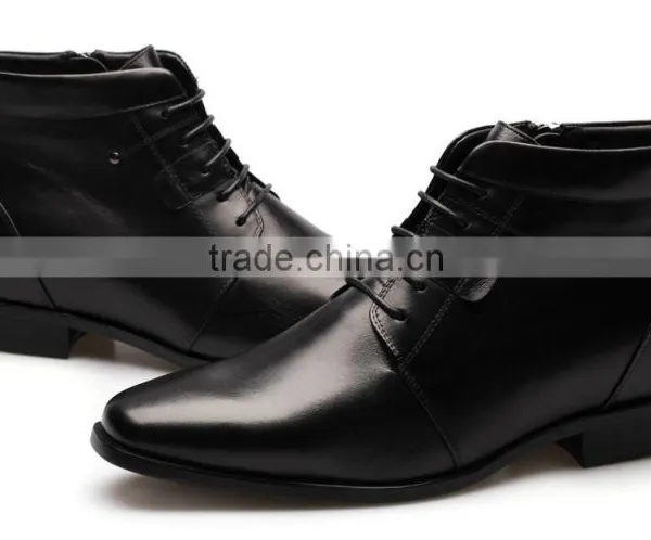 Men Boots /black Leather European Mens Boots/high Ankle Boots for Men photo-4