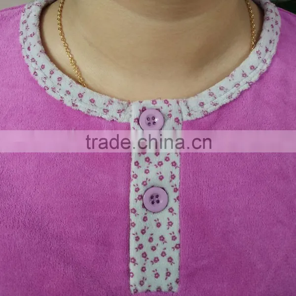 Kevince Velour Pyjama Set Pant AOP Printed Knitting Woman MOQ 1000sets OEM Factory Directly photo-5