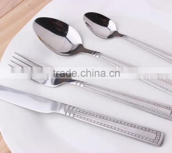 Embossed Design Stainless Steel Cutlery Set From China KX-S154 photo-3