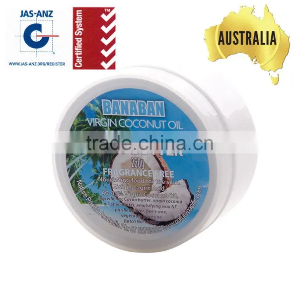 Manufacturer BANABAN Natural Extra Virgin Coconut Oil Body Butter Wholesale