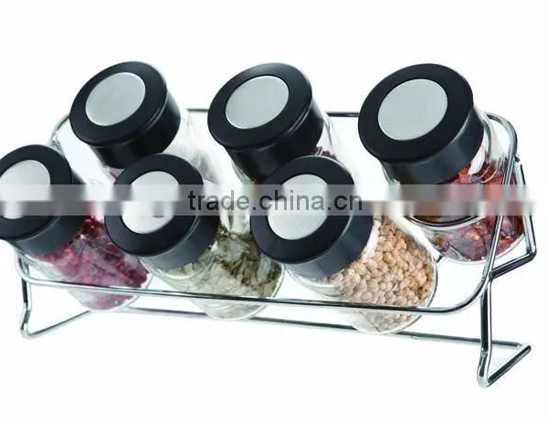 SINOGLASS Jars spice rack set