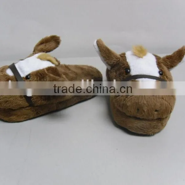 Funny Plush Animal Horse Child Adult Slipper Manufacturer