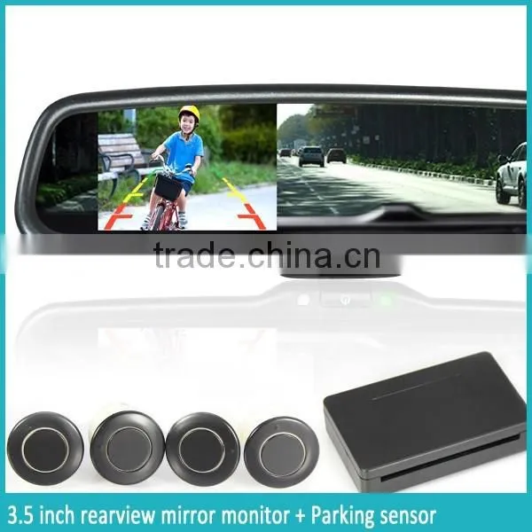 Parking Sensor Display Car Backup Car Rear Camera Rearview Mirror Monitor photo-3