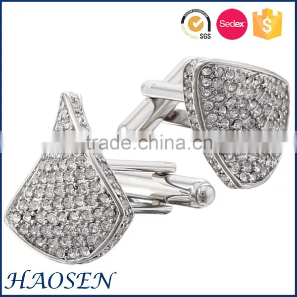 2015 New Arrival Rose Gold Plated Jewelry Crystal Cufflinks photo-4