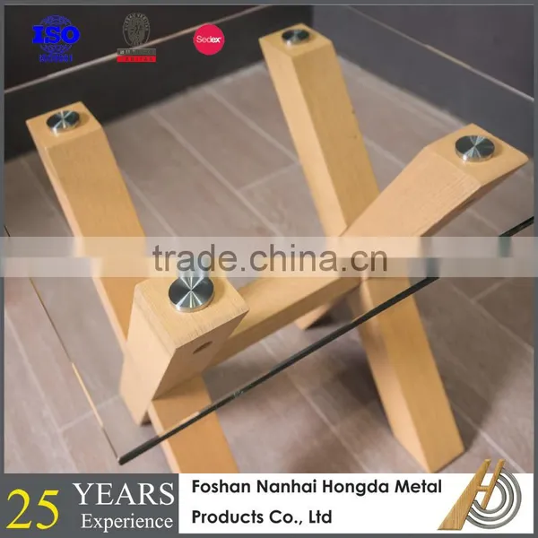 Modern Wooden Tempered Glass Coffee Table photo-3